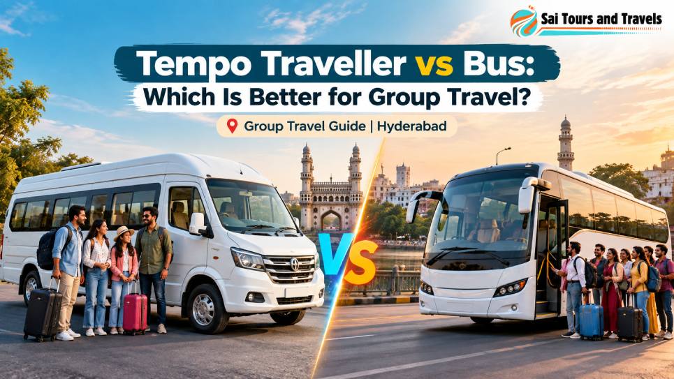 Tempo Traveller vs Bus